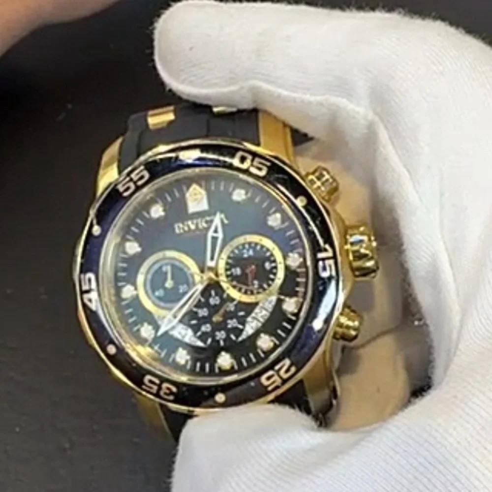 Invicta Pro Diver‎ SCUBA Men's Watch - 48mm, Gold, Black (6981)